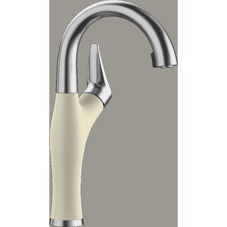 Blanco Artona Bar Faucet 1.5 GPM - PVD Steel/Biscuit 526379
